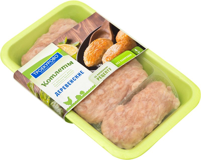 

Котлеты куриные Троекурово Деревенские охлажденные 400 г