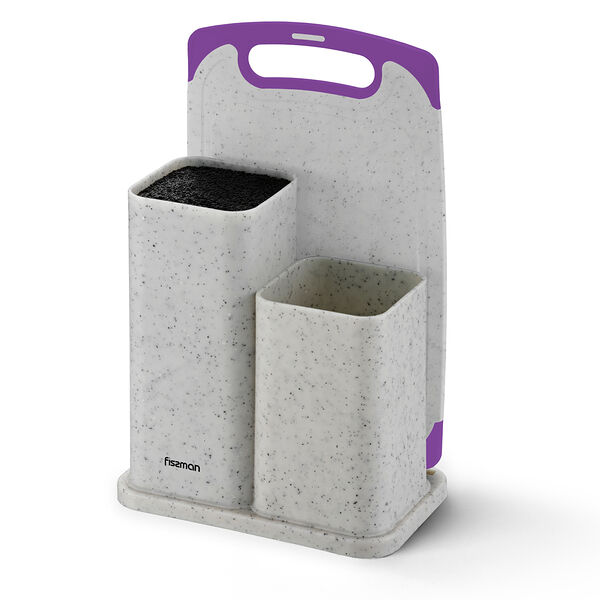 Подставка для ножей и кухонных инструментов с разделочной доской арт. 2870