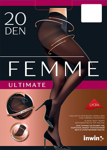Колготки женские INWIN Femme Ultimate 20 den nero 3, Арт. 2 021 PLT