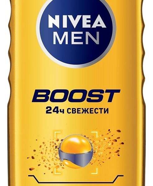 Гель для душа Nivea Men Boost 3 в 1