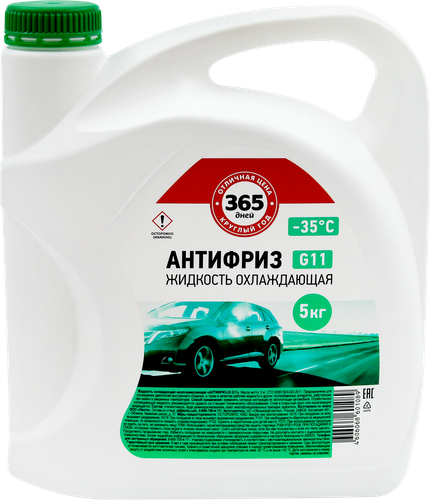 

Антифриз 365 ДНЕЙ G11 зеленый -35, 5л