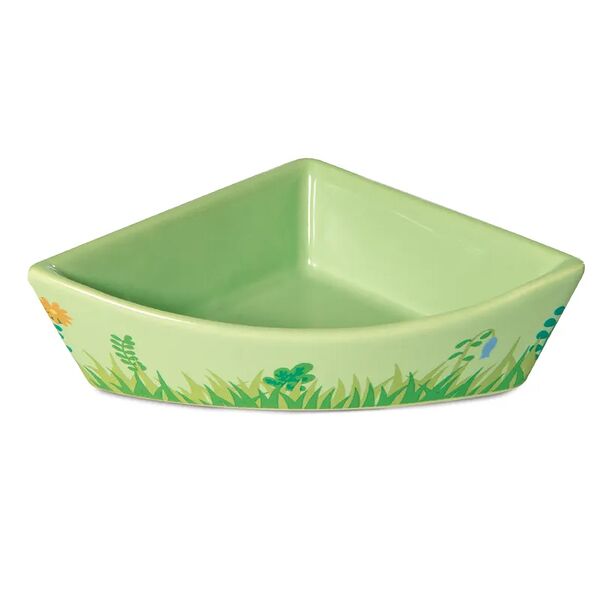 Миска керамическая угловая для мелких животных Полянка