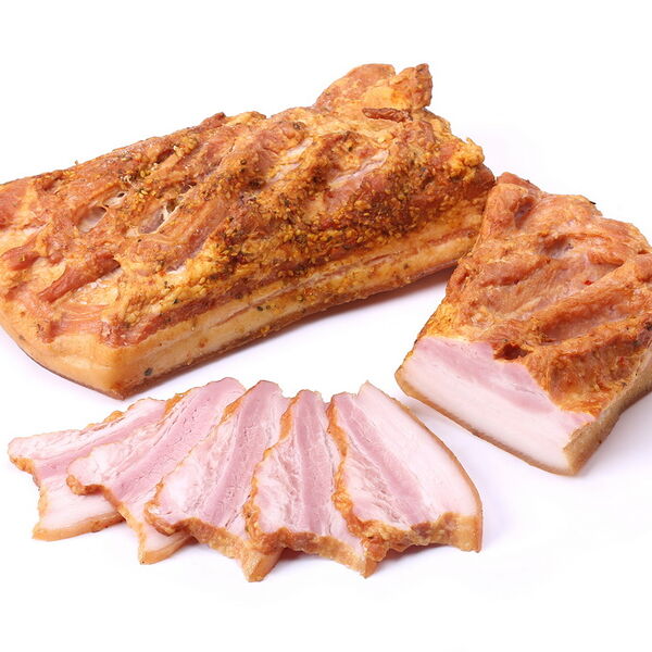 Продукт из свинины ГРУДИНКА ДЫМОВИЦА к/в мякот мясн (в/у порц нар) Брестский МК