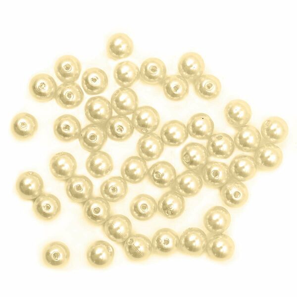 Бусины круглые, пластик, 10мм, 25гр Astra&Craft(003 NL телесный)