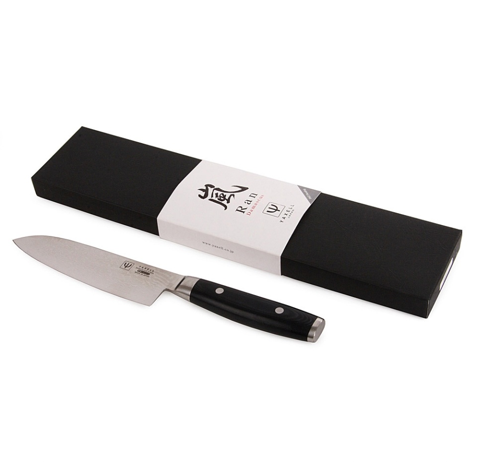 

Нож Yaxell Шеф японский, дамасская сталь, 16.5 см