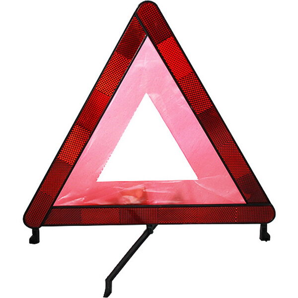 Знак аварийной остановки с яркими широкими светоотражающими элементами и внутренним треугольником 108107