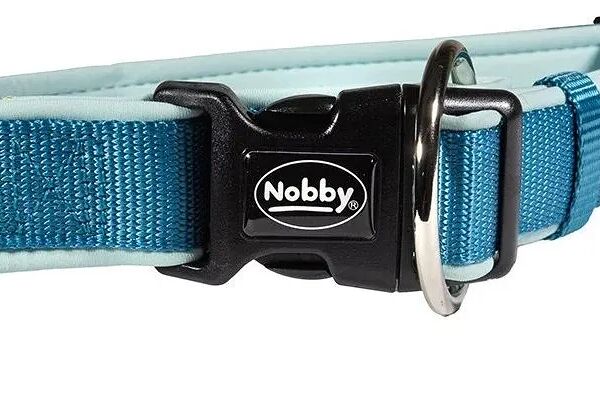Ошейник для собак Nobby CLASSIC PRENO 30-45см/22мм нейлон голубой