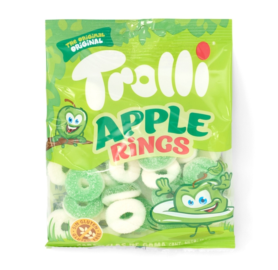 

Мармелад Trolli Яблочные колечки 100г, Испания