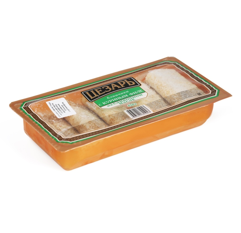 

Блинчики Цезарь с куриным филе 450 г