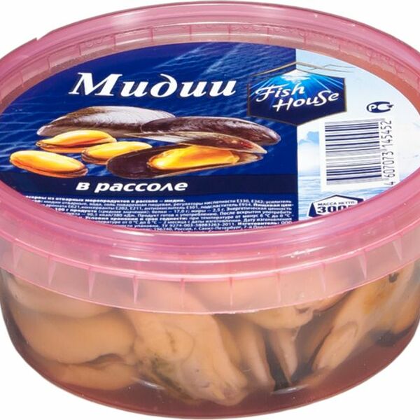 Мидии Fish House в рассоле 300г