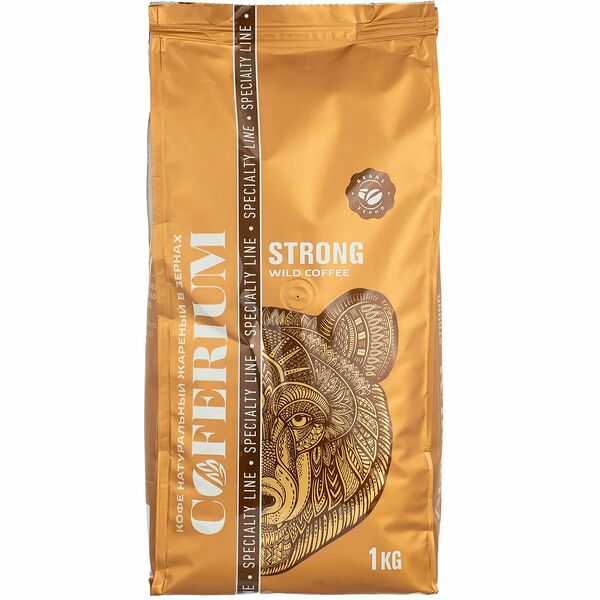 Кофе в зернах COFERIUM Strong Wild Coffee 1 kg