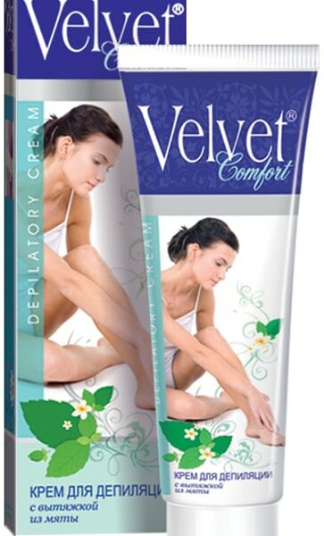 Крем для депиляции Velvet с вытяжкой из мяты 100мл