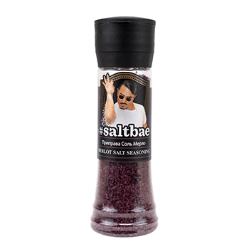 

Соль Saltbae морская Мерло 350г мельница, Турция