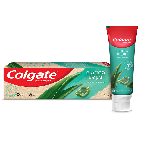Зубная паста Colgate С алоэ вера забота о деснах, 75 мл