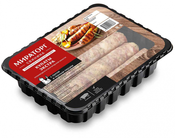 Купаты Экстра из свинины с луком и черным перцем ТМ Мираторг