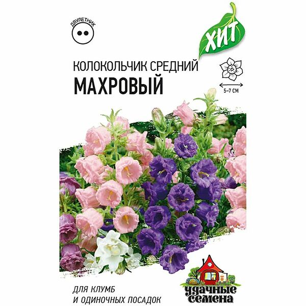 Семена Колокольчик средний Махровый 