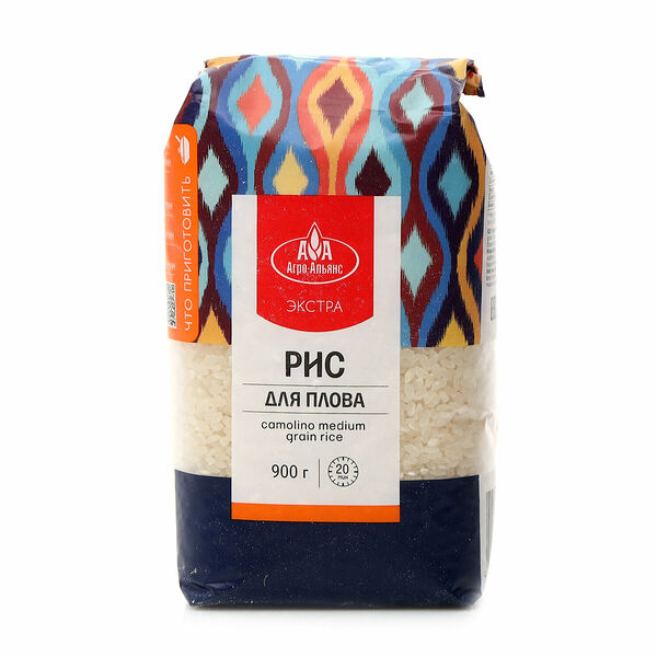 Рис для плова Агро-Альянс Экстра, 900 г