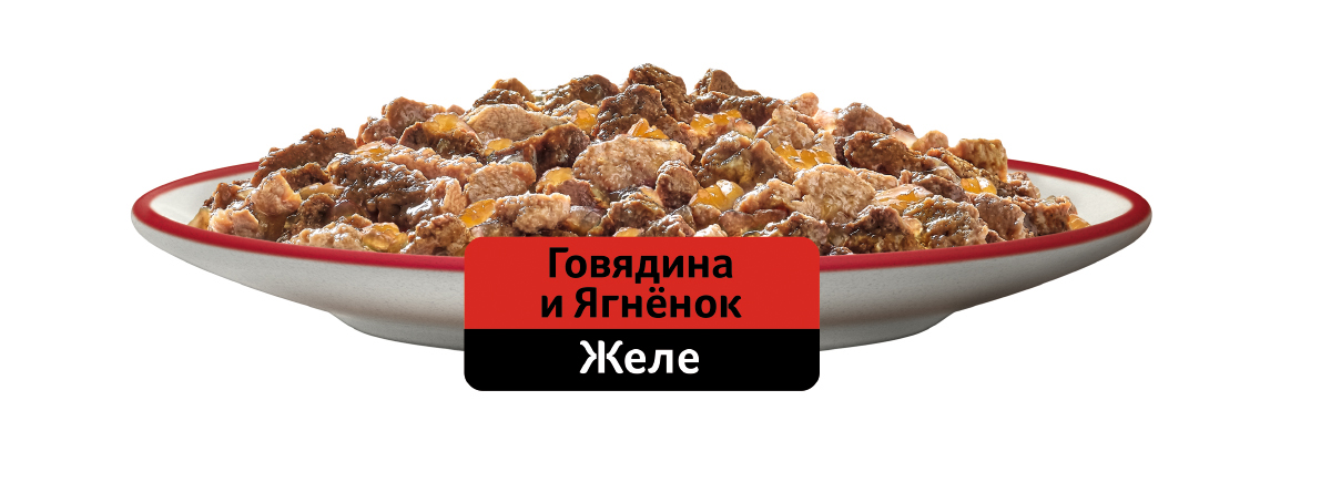 

Влажный корм Whiskas для кошек желе с говядиной и ягненком 75 г