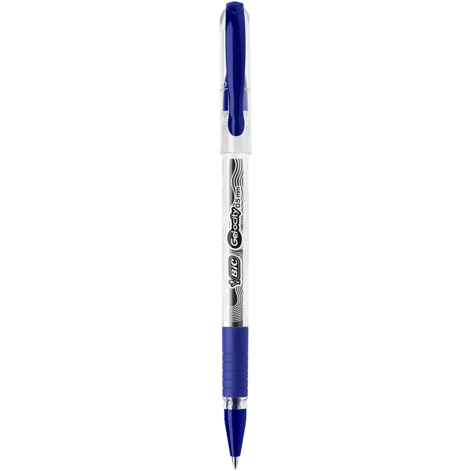 

Ручка Bic Гелевая Gelocity Stic 0.5 синяя K30, полупрозрачный корпус, 8г