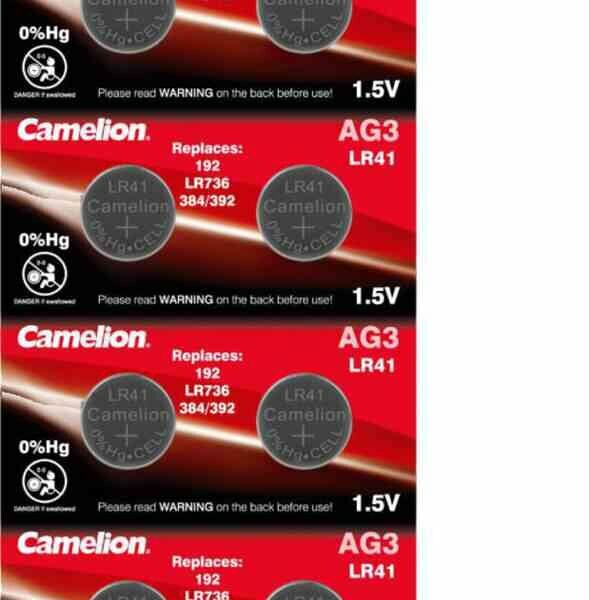 Батарейка LR41 Camelion 392A/LR41/192, 10 шт.