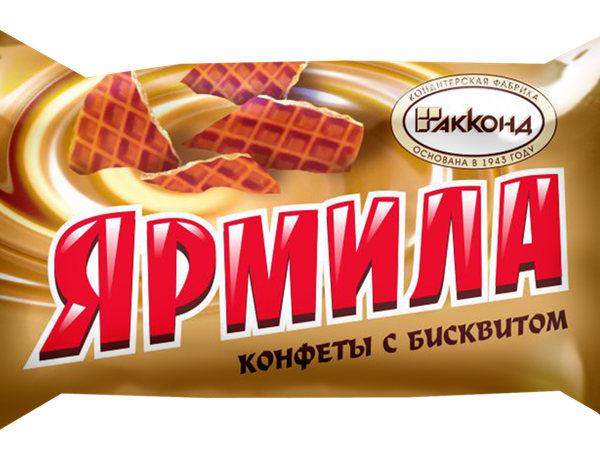 Конфеты АККОНД Ярмила с бисквитом, вес 