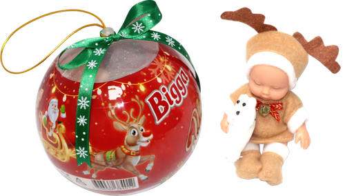 

Игрушка Bigga Пупсы в шарах Новогодние 10 см игрушка в ассортименте