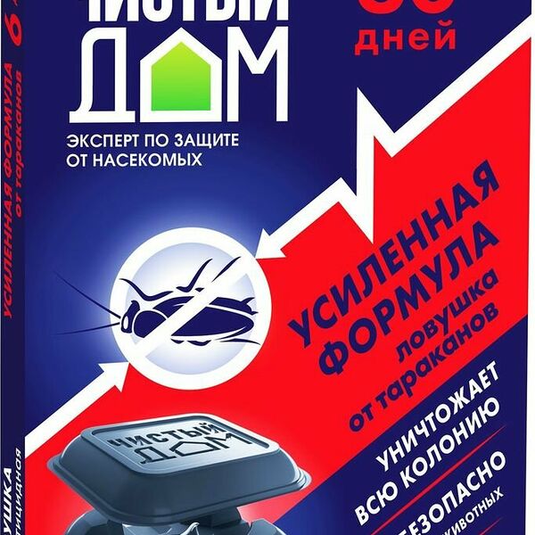 Ловушка от тараканов Чистый Дом Усиленное действие 6 шт