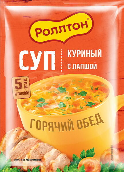 Суп Роллтон Куриный с лапшой