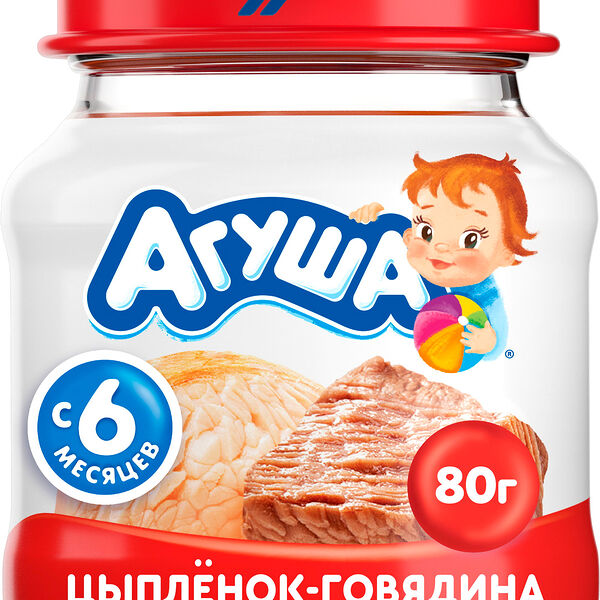 Пюре Агуша Цыпленок и говядина