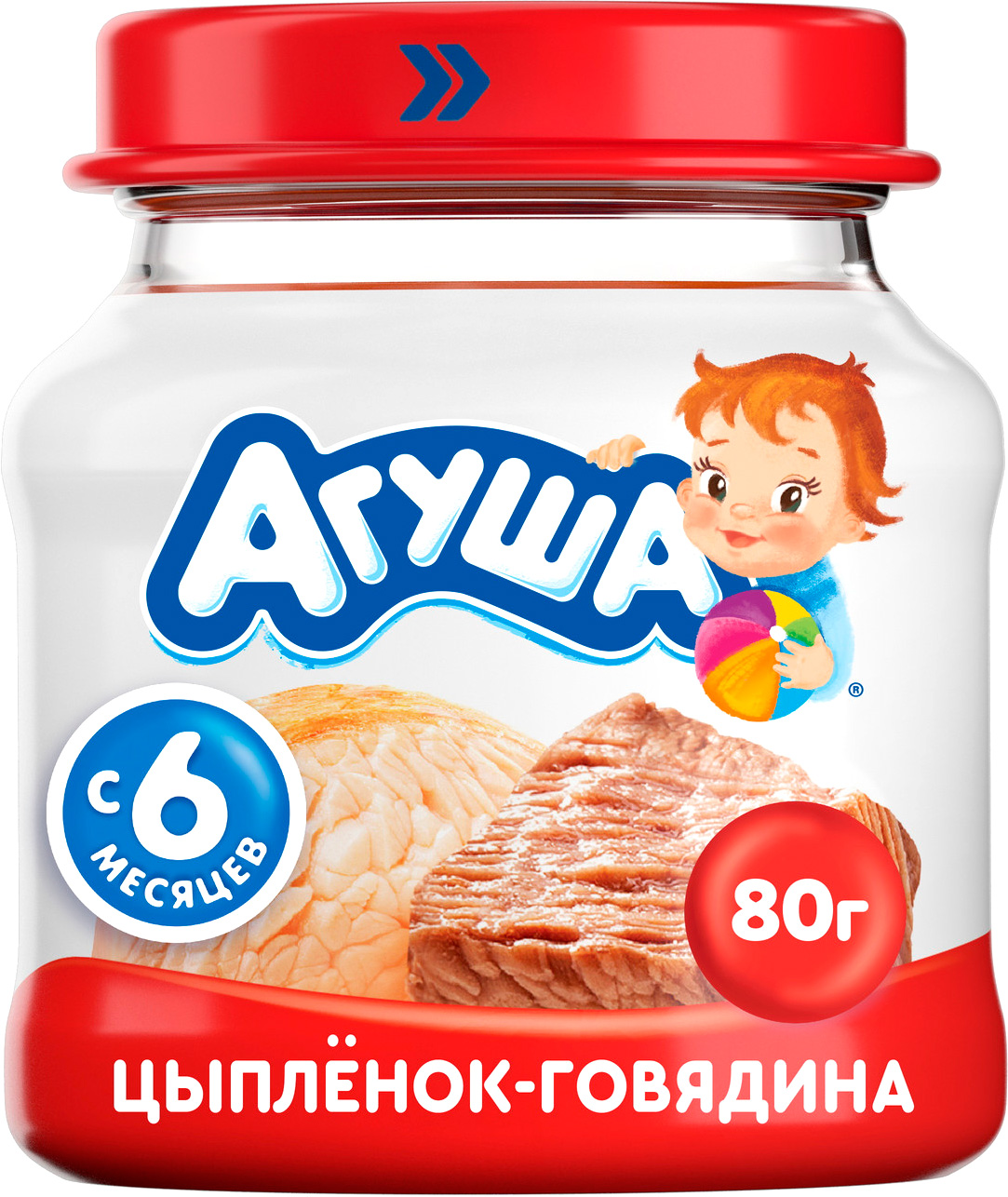

Пюре Агуша Цыпленок и говядина