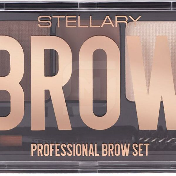 Набор для бровей Stellary тон02 brunet 27