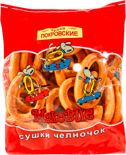 Сушки ПОКРОВСКИЙ ХЛЕБ Челночок, маковые, 300г