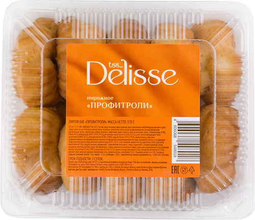 Пирожное Delisse Профитроли 170 г