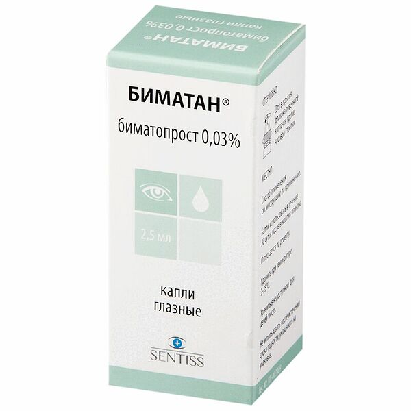 Биматан капли глазные 0.03% 2.5 мл