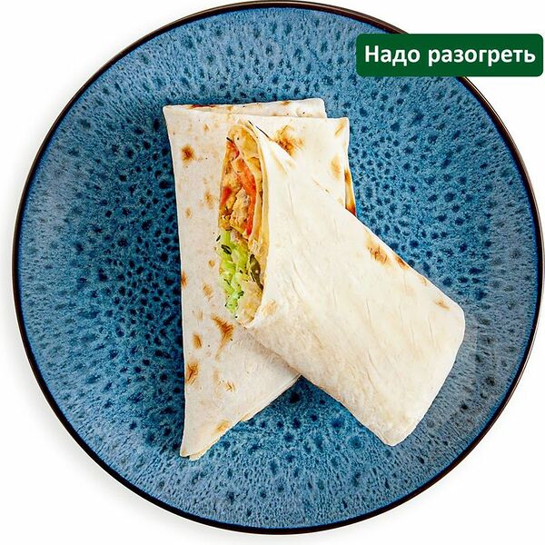 Шаурма с курицей, помидором и огурцом Шеф Перекрёсток, 230г