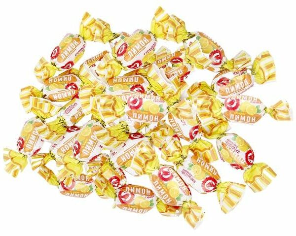 Карамель Ашан Красная птица с лимонной начинкой