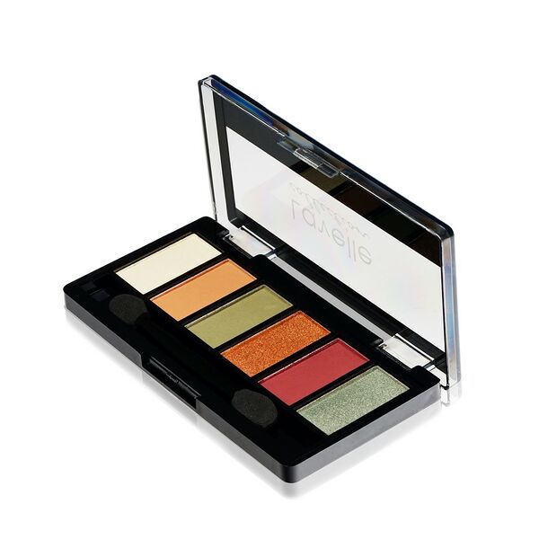 Палетка теней для век Lavelle 6 цветов 04 Золотисто-зеленый