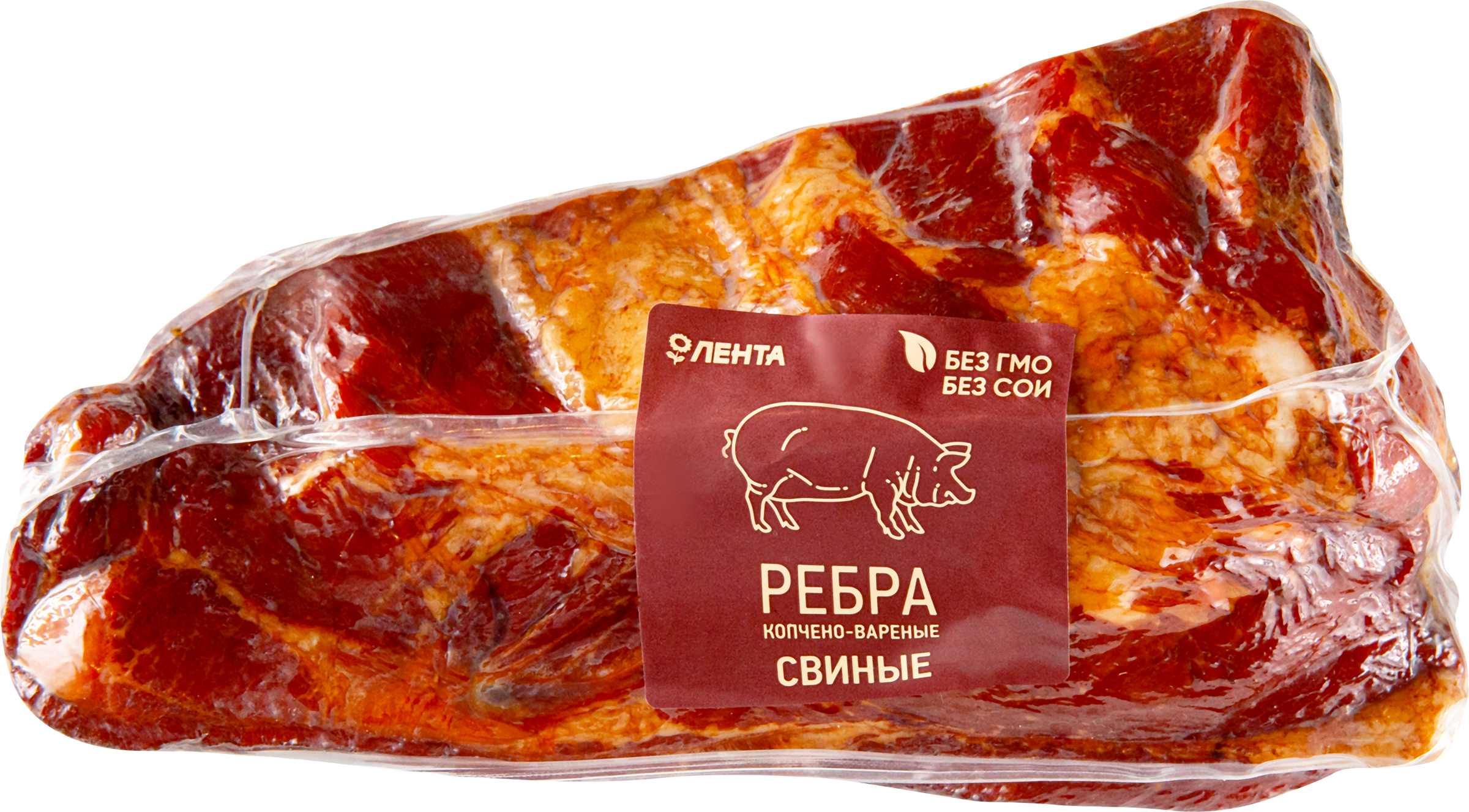 

Ребра ЛЕНТА свиные в/к вес до 800г