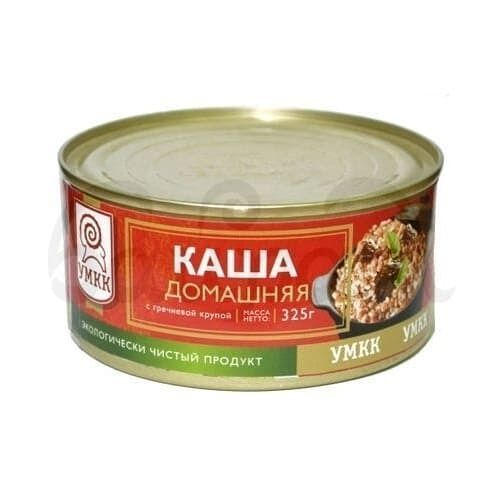 Каша 325гр Домашняя с Гречневой крупой УМКК ж/б