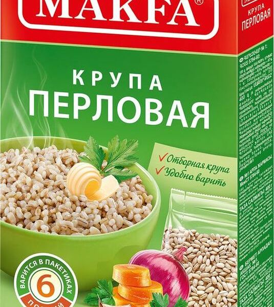 Крупа Makfa перловая в варочных пакетиках 400г