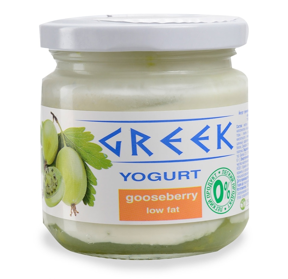

Йогурт греческий Greek Крыжовник обезжиренный 0% 165 г