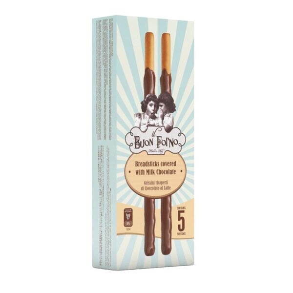 Хлебные палочки Buon Forno покрытые молочным шоколадом 120 г