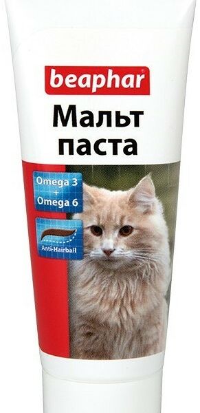 Beaphar Мальт-паста для вывода шерсти из кишечника для кошек
