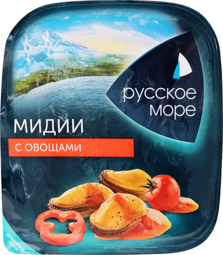

Салат Русское море из мяса мидии чилийской вареного с овощами 150 г