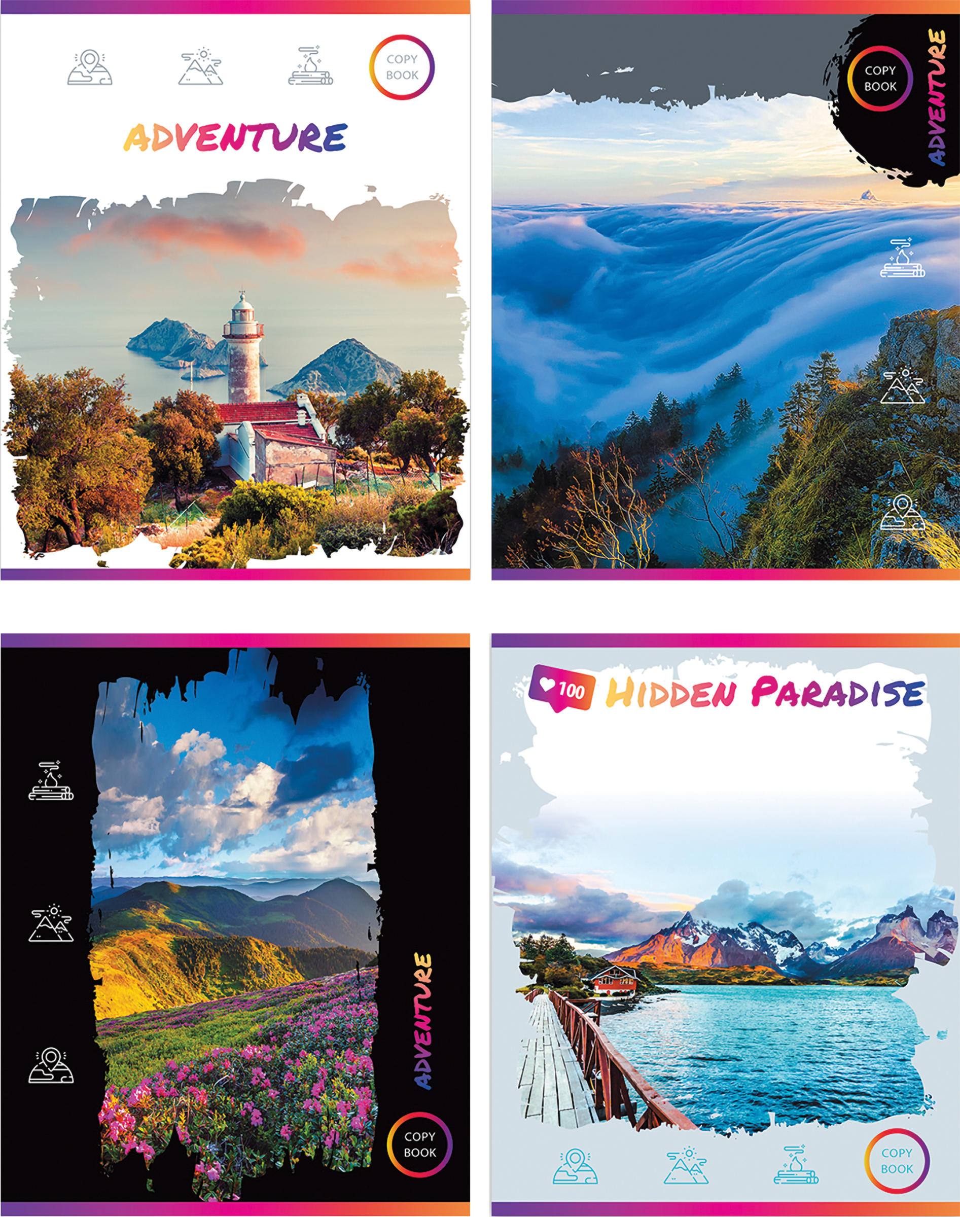 

Тетрадь BG Life adventure А5, 48 листов, в клетку