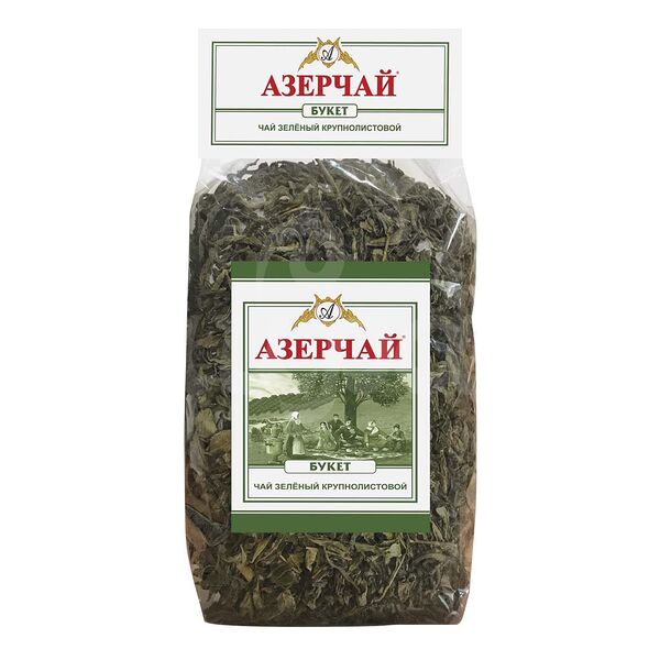 Чай Азерчай 200гр Букет Зеленый Байховый Листовой пакет
