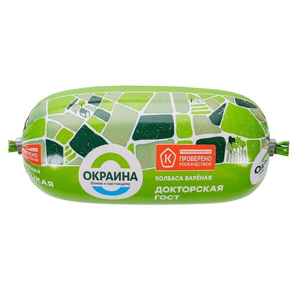 Колбаса варёная Докторская Окраина ГОСТ 500 г