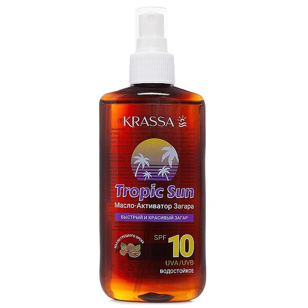 Krassa Tropic San Масло-активатор загара SPF10 150 мл