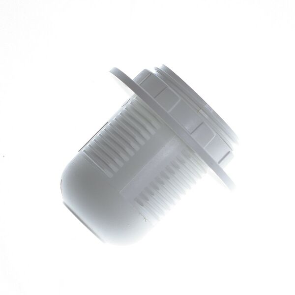 Патрон РЕАЛЬНАЯ ЭЛЕКТРИКА, E27, для люстр, с прижимным кольцом, белый