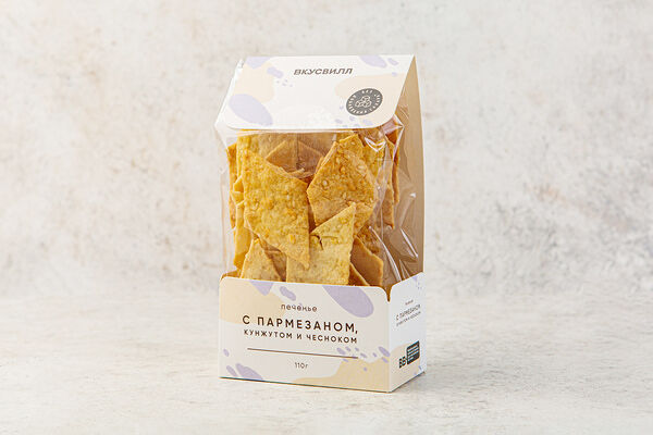 Печенье с пармезаном, кунжутом и чесноком